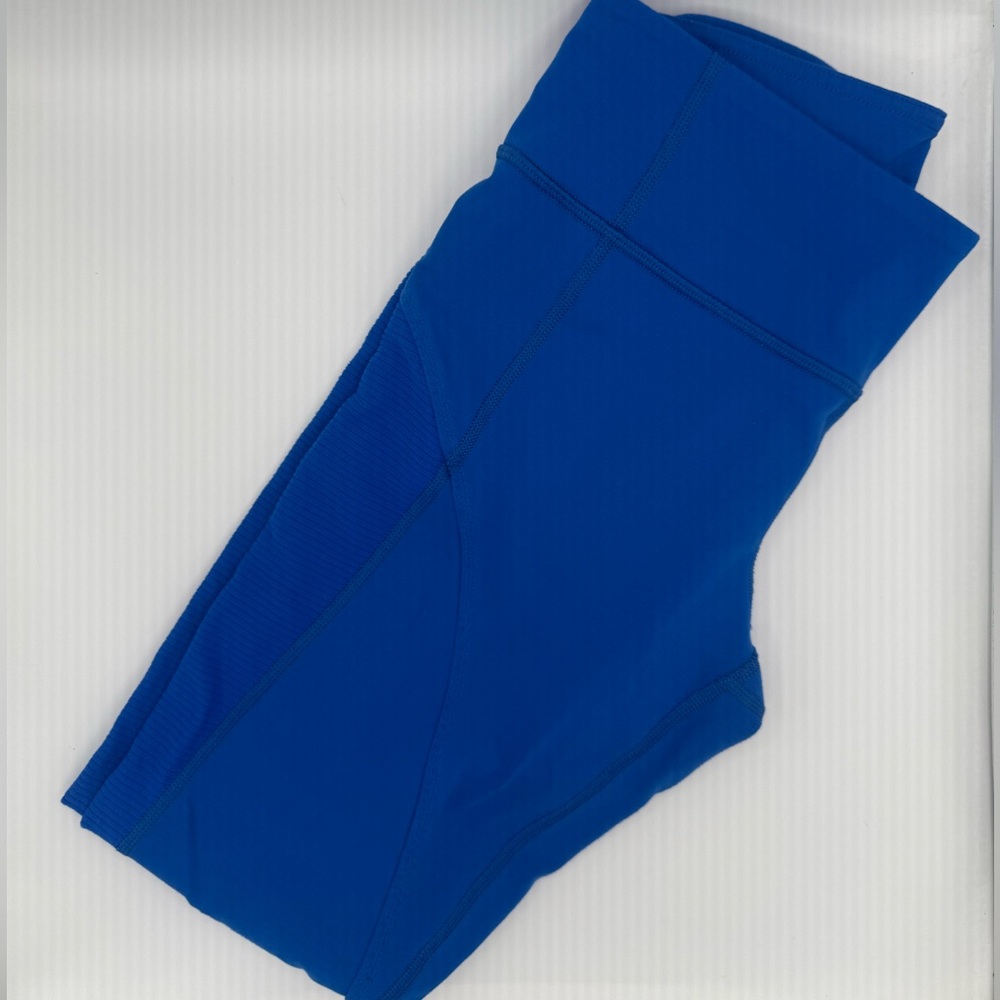 Lululemon Blue Leggings w/ zipper